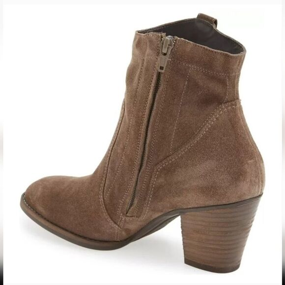 $400 Paul Green Jax Bootie Earth Suede Women's Size 7.5 - Picture 2 of 6